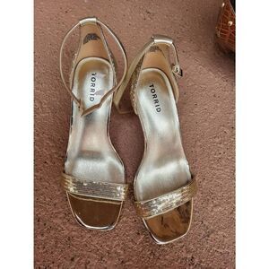 Torrid gold sequin 11ww heels
